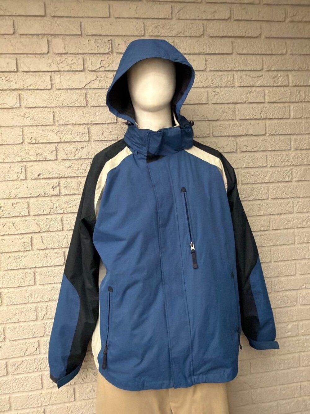 LanesBoro Sport Men’s 3-In-1 Winter Performance Ski Hooded Jacket Size L